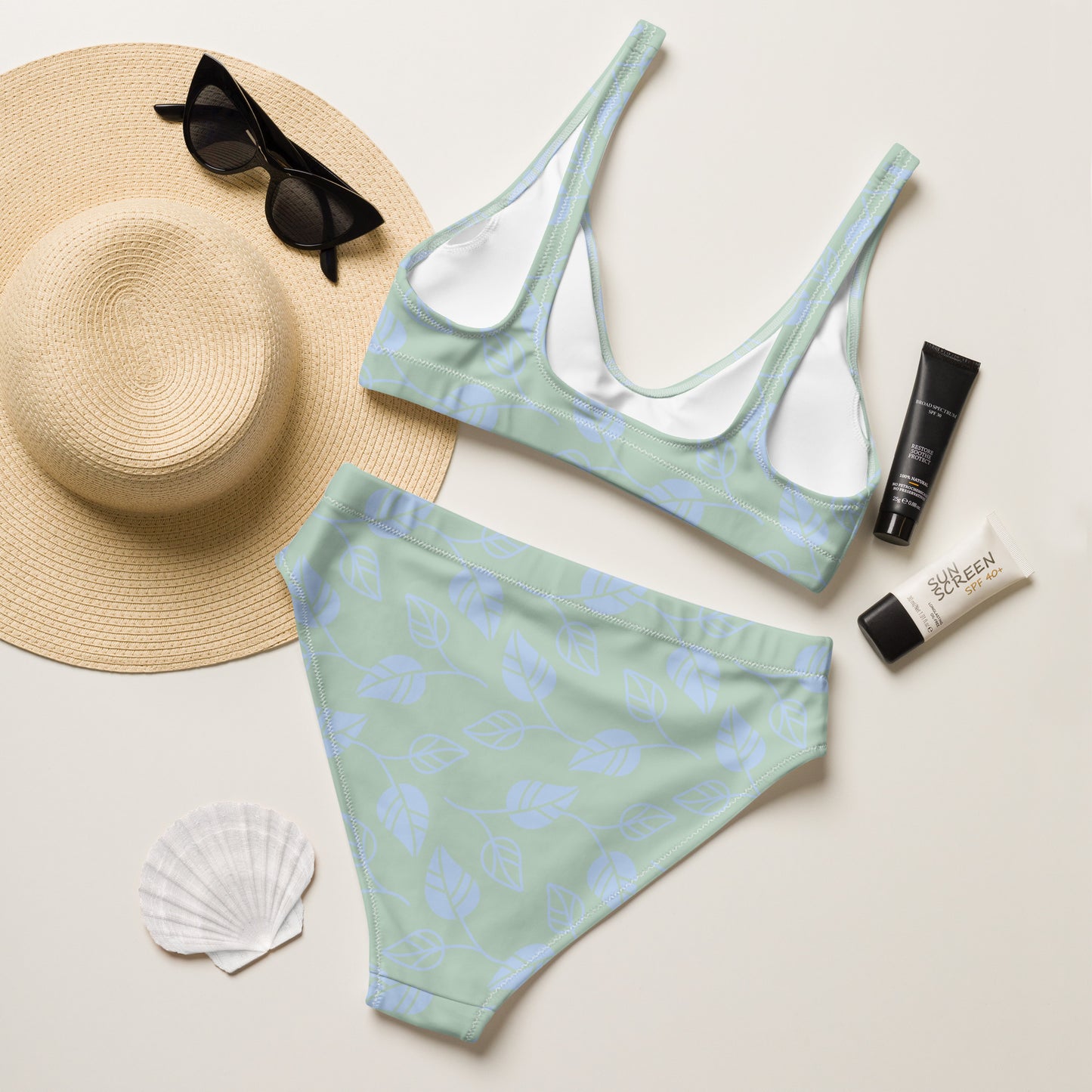 Bikini talle alto de material reciclado