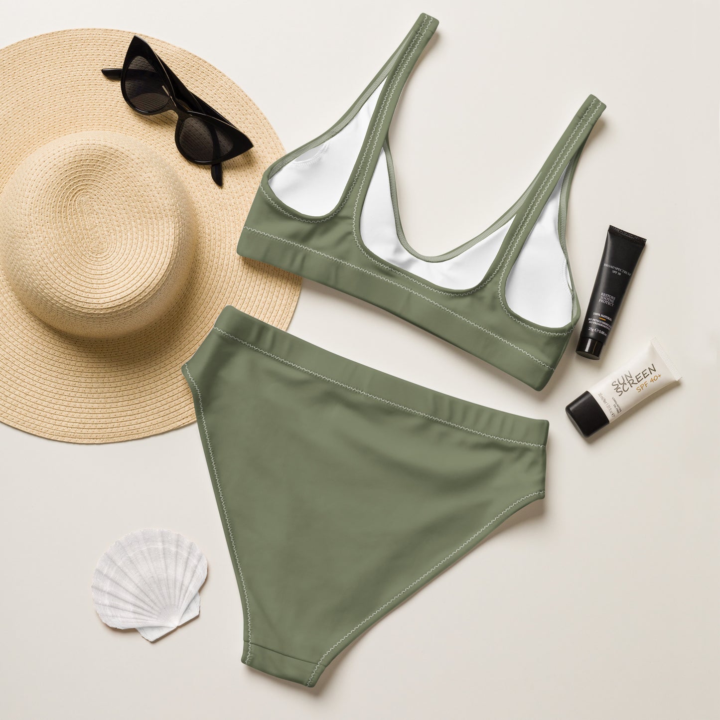Bikini talle alto de material reciclado