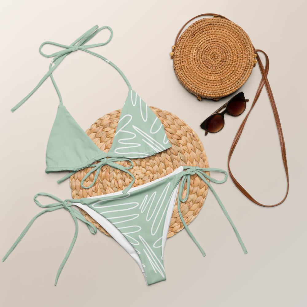 Bikini de triángulo de material reciclado