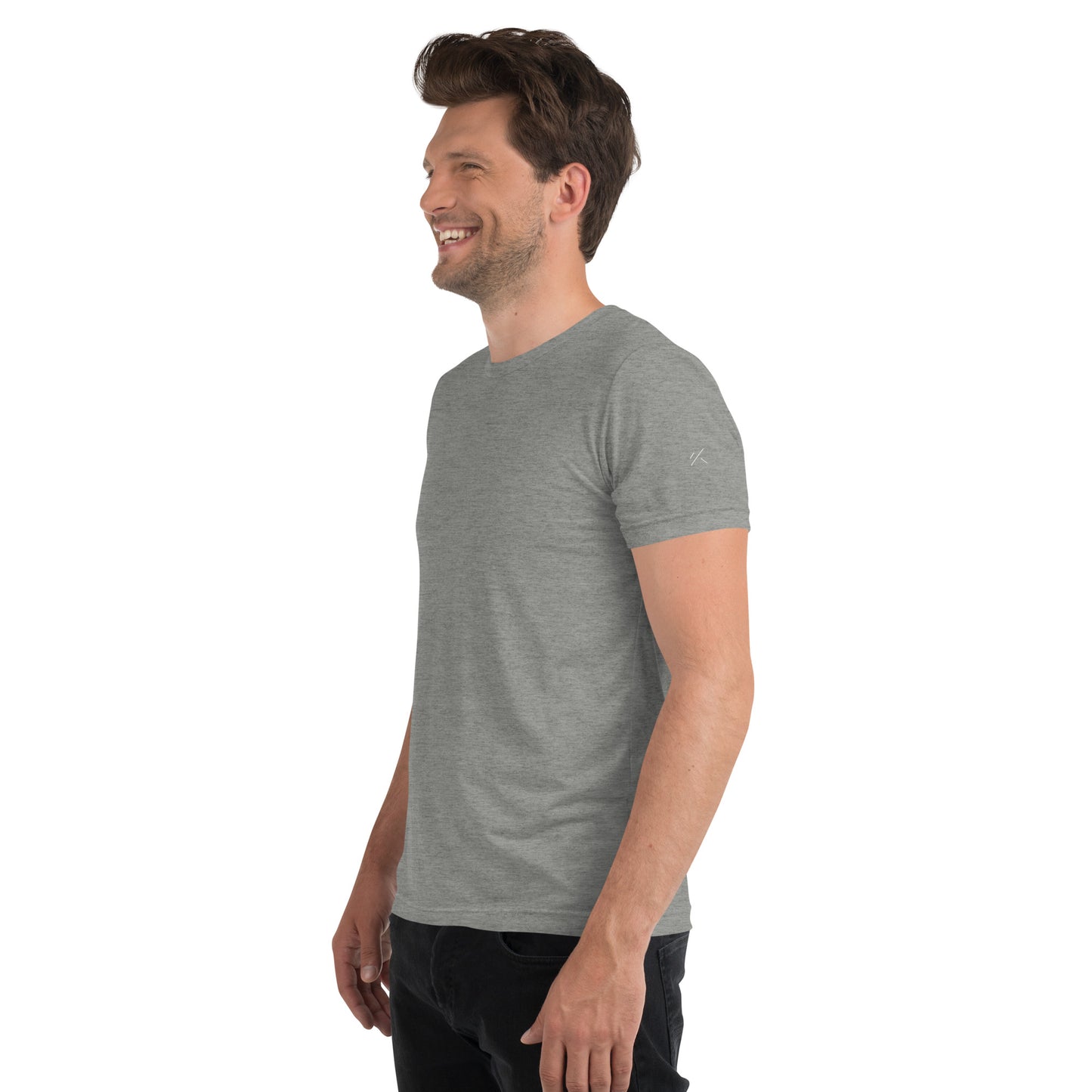 Camiseta de manga corta tejido mixto-Unisex