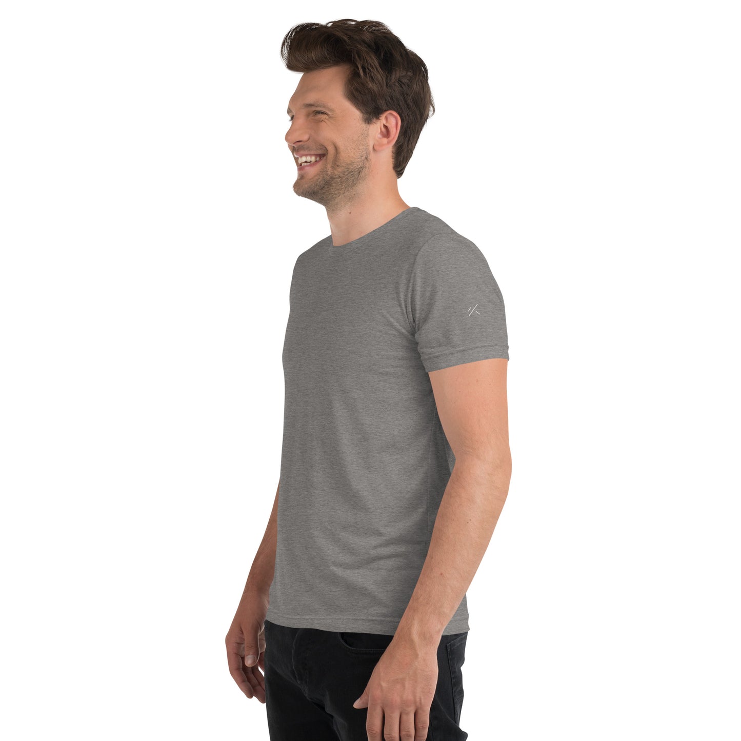 Camiseta de manga corta tejido mixto-Unisex