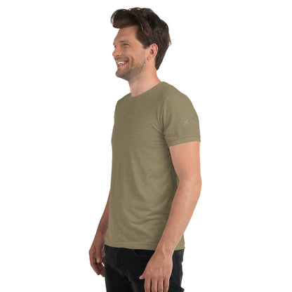 Camiseta de manga corta tejido mixto-Unisex