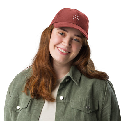 Gorra de pana vintage