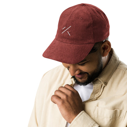 Gorra de pana vintage
