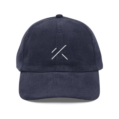 Gorra de pana vintage