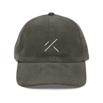 Gorra de pana vintage